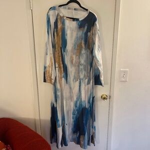 Plus size blue dress size 4xl